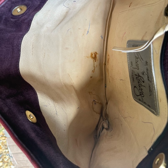 Susan Riedweg vintage mixed media handbag - Picture 9 of 10